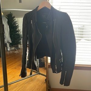 Authentic leather jacket ‘Trafaluc’ Zara